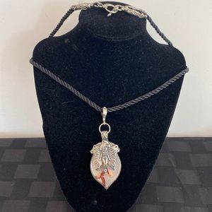 Sale!Butterfly Fairy metal and glass necklace. Last listed at $29